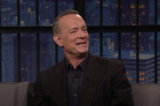 Tom Hanks on Late Night with Seth Meyers.