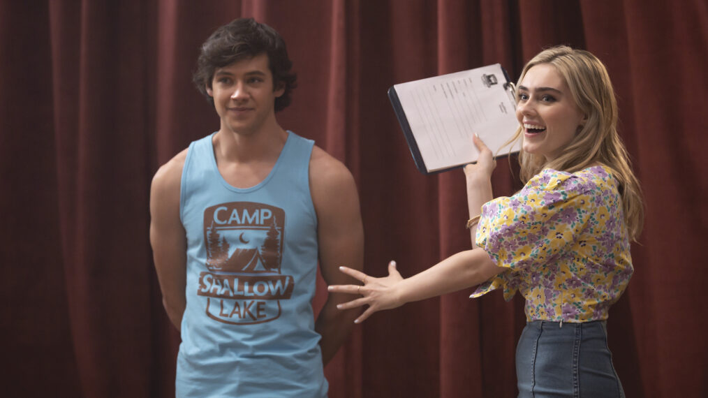 Matt Cornett and Meg Donnelly in High School Musical: The Musical: The Series - Season 3