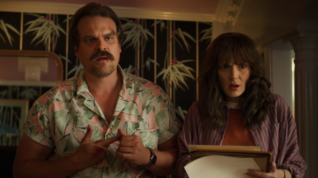 Stranger Things - David Harbour and Winona Ryder