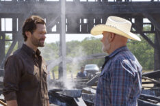 Jared Padalecki as Cordell Walker and Mitch Pileggi as Bonham Walker in 'Walker' - 'Something's Missing'