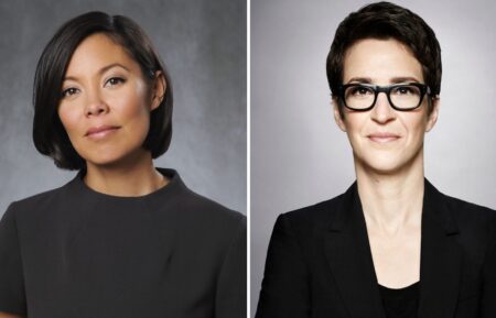 Alex Wagner (L), Rachel Maddow (R)