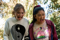 Zoe Colletti as Gia and Lana Condor as Erika in Boo, Bitch