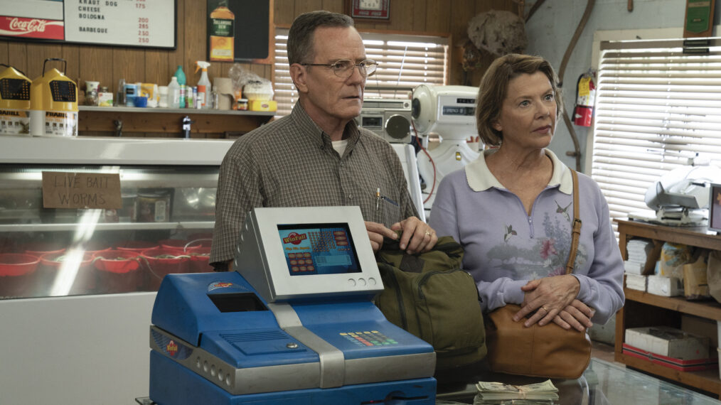 Bryan Cranston as Jerry Selbee and Annette Bening as Marge Selbee in 'Jerry & Marge Go Large' streaming on Paramount+