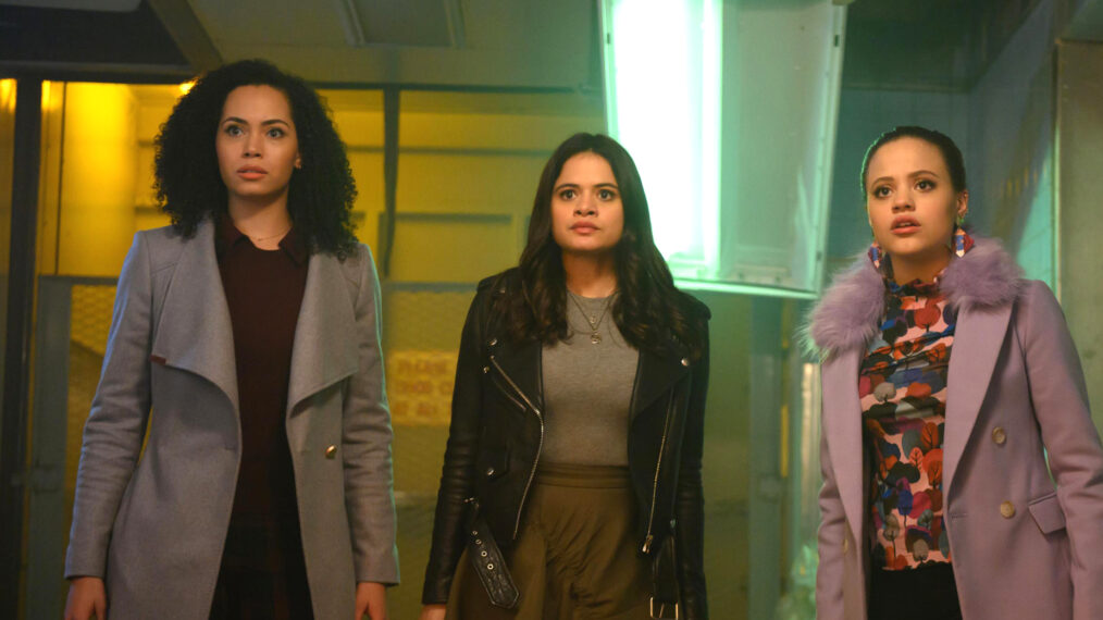 Madeleine Mantock, Melonie Diaz, Sarah Jeffery in Charmed