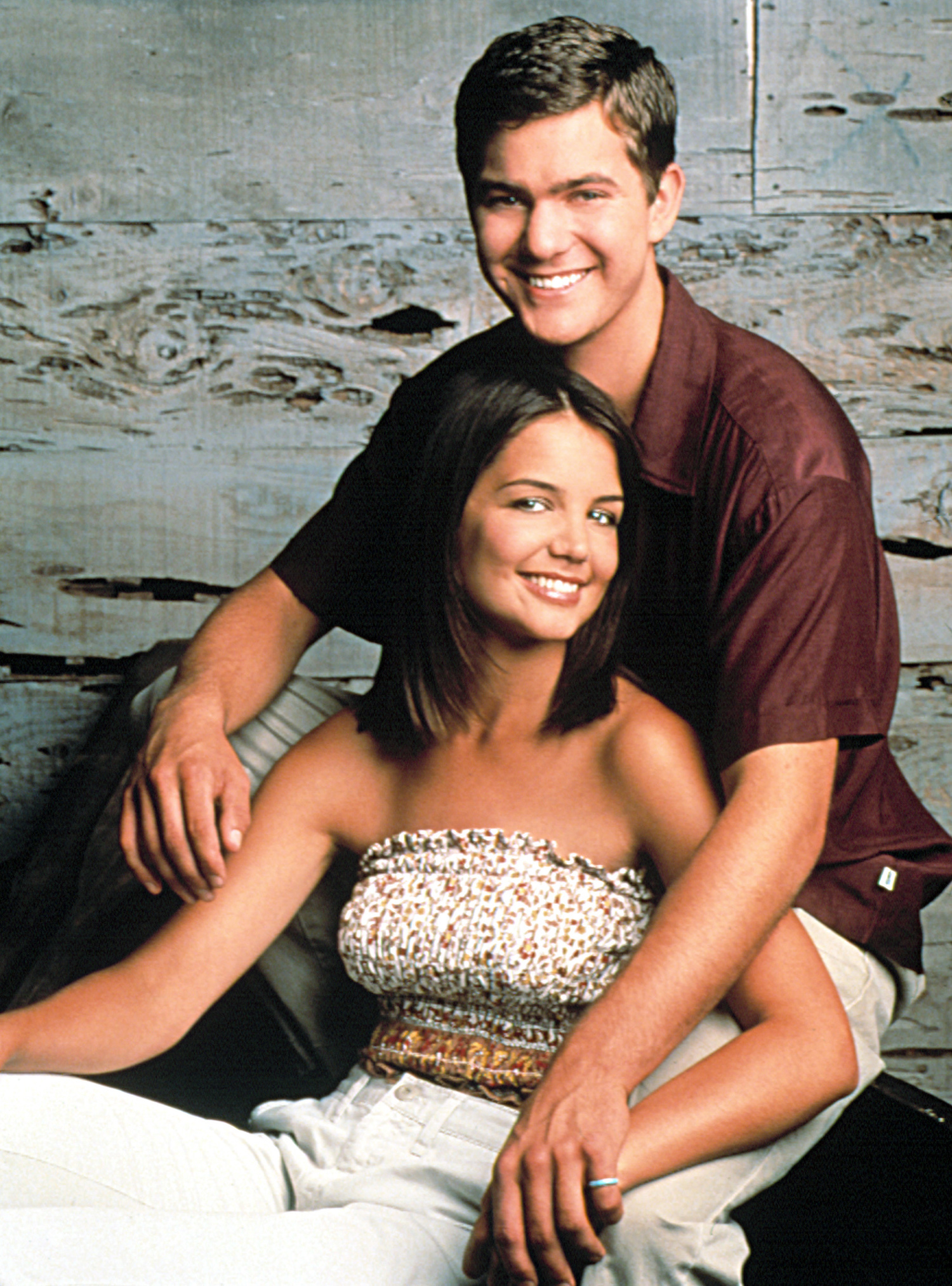 Joshua Jackson and Katie Holmes in Dawson's Creek