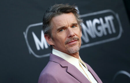 Ethan Hawke attends the premiere of 'Moon Knight'