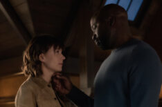 Katja Herbers as Kristen Bouchard and Mike Colter as David Acosta in Evil - 'D Is for Doll'