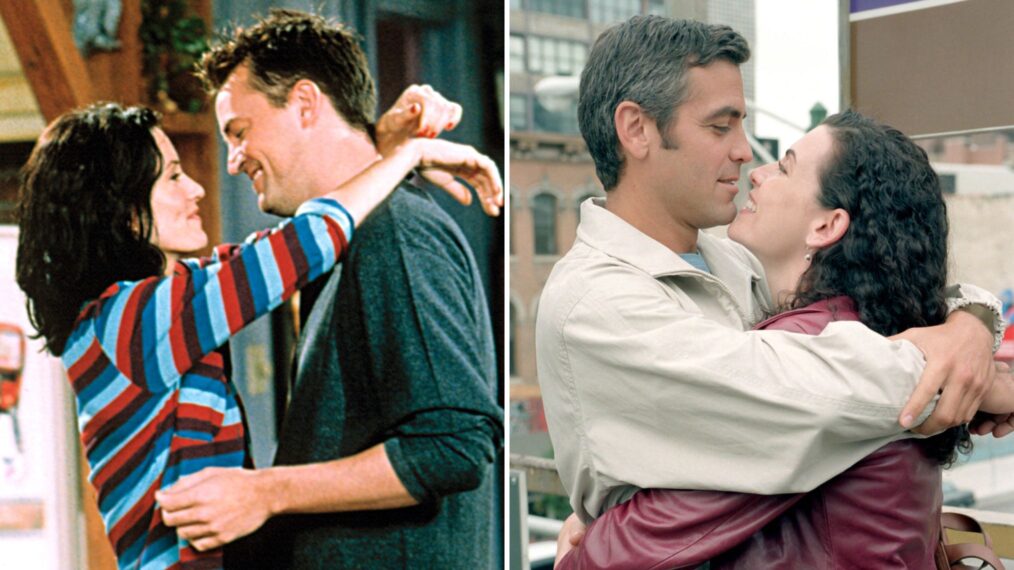 Courteney Cox, Matthew Perry in Friends, George Clooney, Julianna Margulies in ER