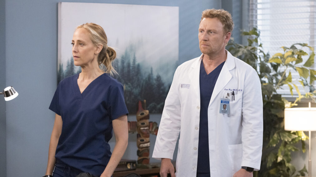 Kim Raver as Teddy, Kevin McKidd as Owen in Grey's Anatomy