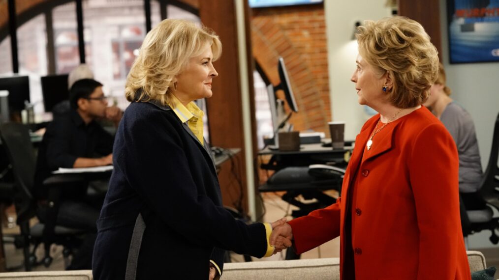 Murphy Brown - Candice Bergen and Hillary Clinton