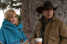 Kelly Reilly and Kevin Costner in Yellowstone