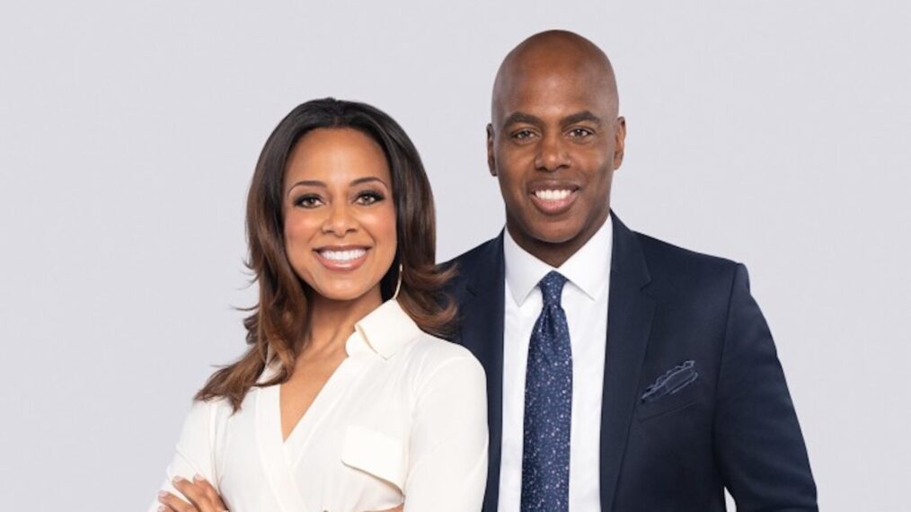 Kevin Frazier and Nischelle Turner, hosts of the Daytime Emmys