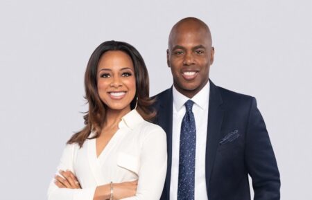 Kevin Frazier and Nischelle Turner, hosts of the Daytime Emmys