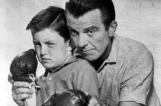 Jerry Mathers and Hugh Beaumont in Leave It to Beaver