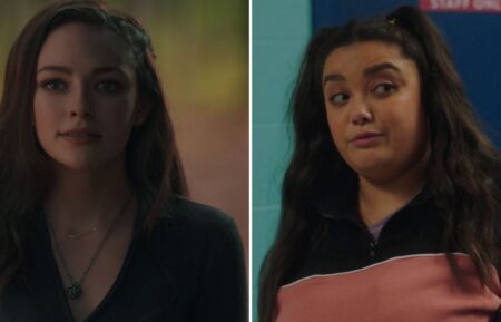 Danielle Rose-Russel as Hope Mikaelson in Legacies (left) and Jana Morrison as Astrid in Astrid & Lilly Save the World (right).