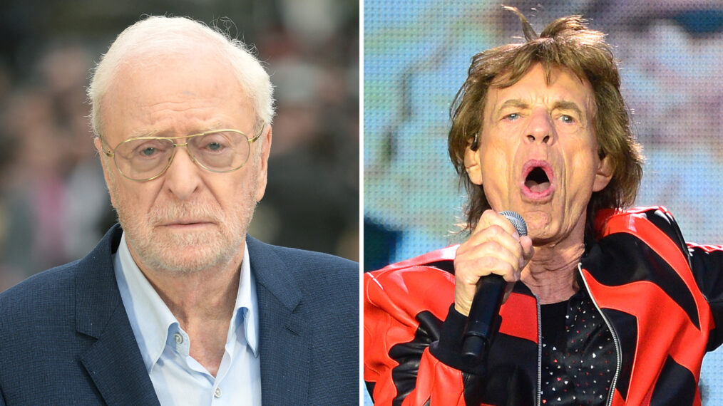 Michael Caine and Mick Jagger