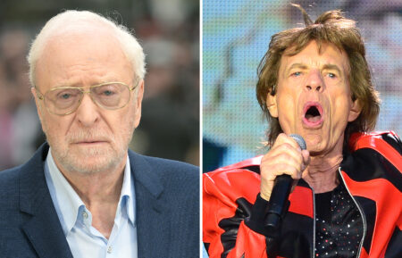 Michael Caine and Mick Jagger