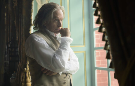 Michael Douglas as Benjamin Franklin in Franklin