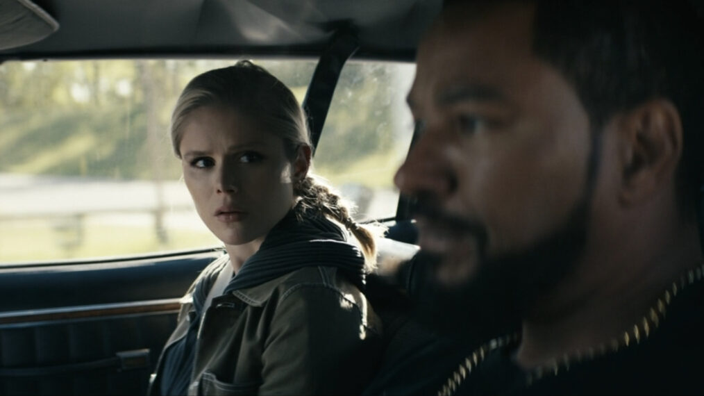 Erin Moriarty as Annie and Laz Alonso as Mother's Milk in The Boys