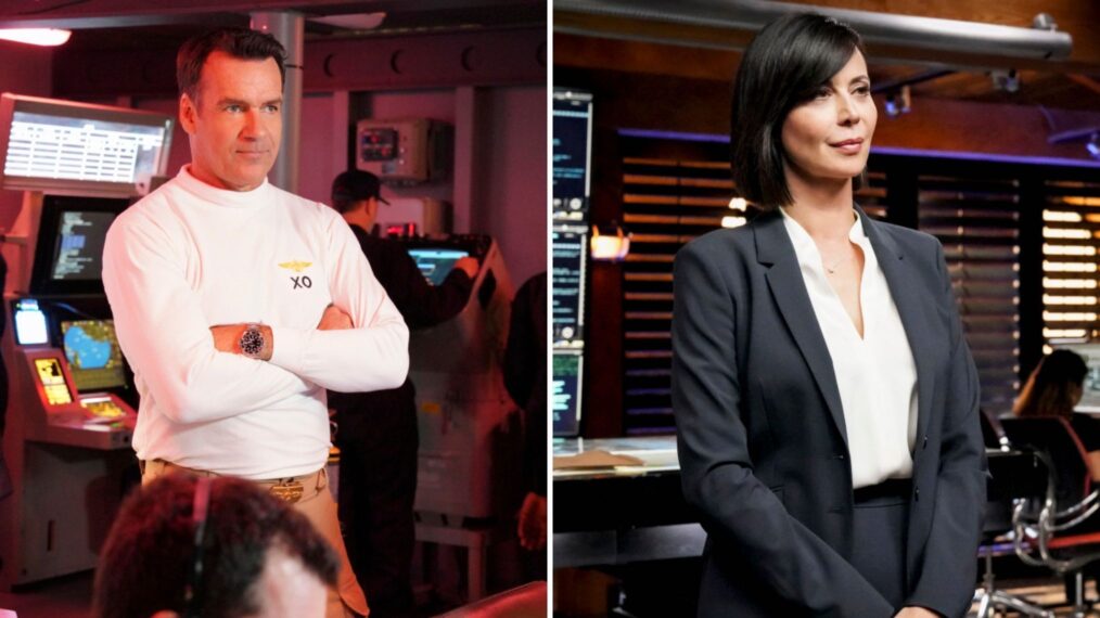 David James Elliott as Harm, Catherine Bell as Mac in NCIS Los Angeles