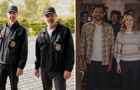 Sean Murray and Gary Cole in NCIS, Utkarsh Ambudkar and Rose McIver in Ghosts