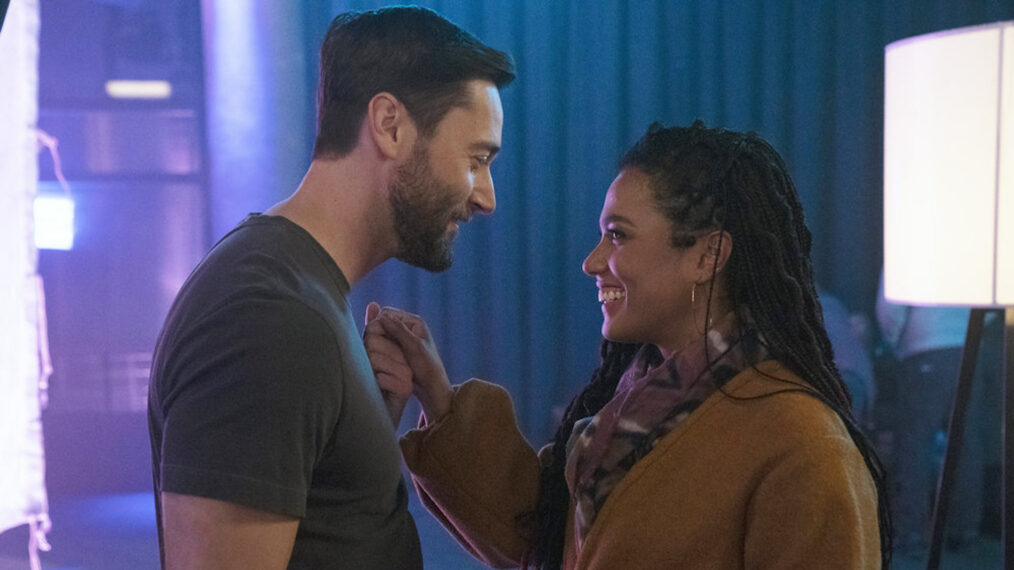 Ryan Eggold as Dr. Max Goodwin, Freema Agyeman as Dr. Helen Sharpe in New Amsterdam