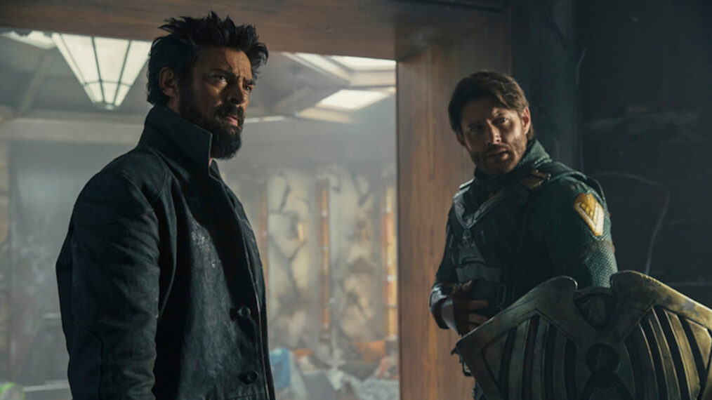 the boys season 3, jensen ackles as soldier boy, karl urban as butcher