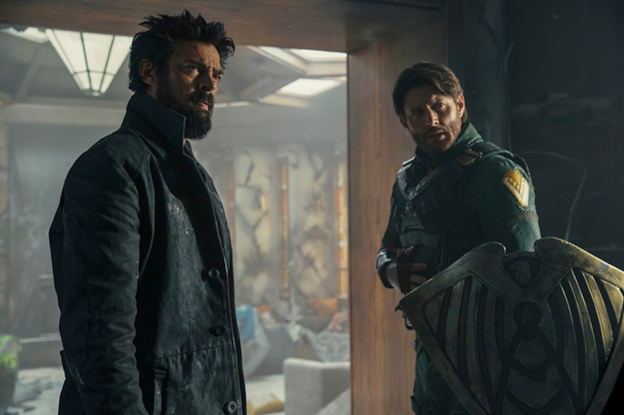 the boys season 3, jensen ackles as soldier boy, karl urban as butcher