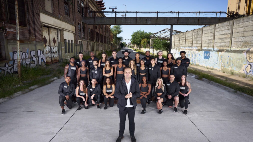 The Cast and Host TJ Lavin of The Challenge USA