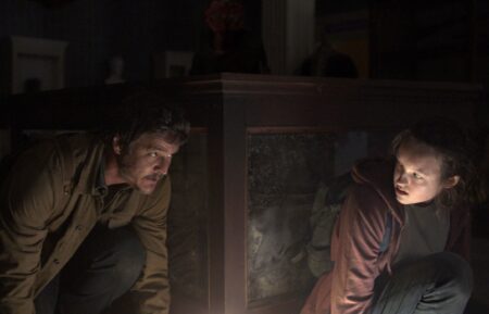 Pedro Pascal and Bella Ramsey in The Last of Us