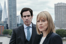 Stephen Mangan and Nicola Walker in The Split