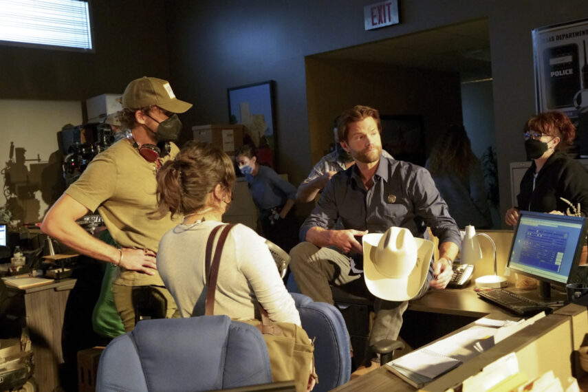 Austin Nichols directing Walker and Jared Padalecki