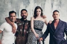 Danny Pino, Clayton Cardenas, Sarah Bolger and JD Pardo at TV Insider's SDCC portrait studio