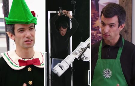 Nathan Fielder in three different episodes of 'Nathan For You.'