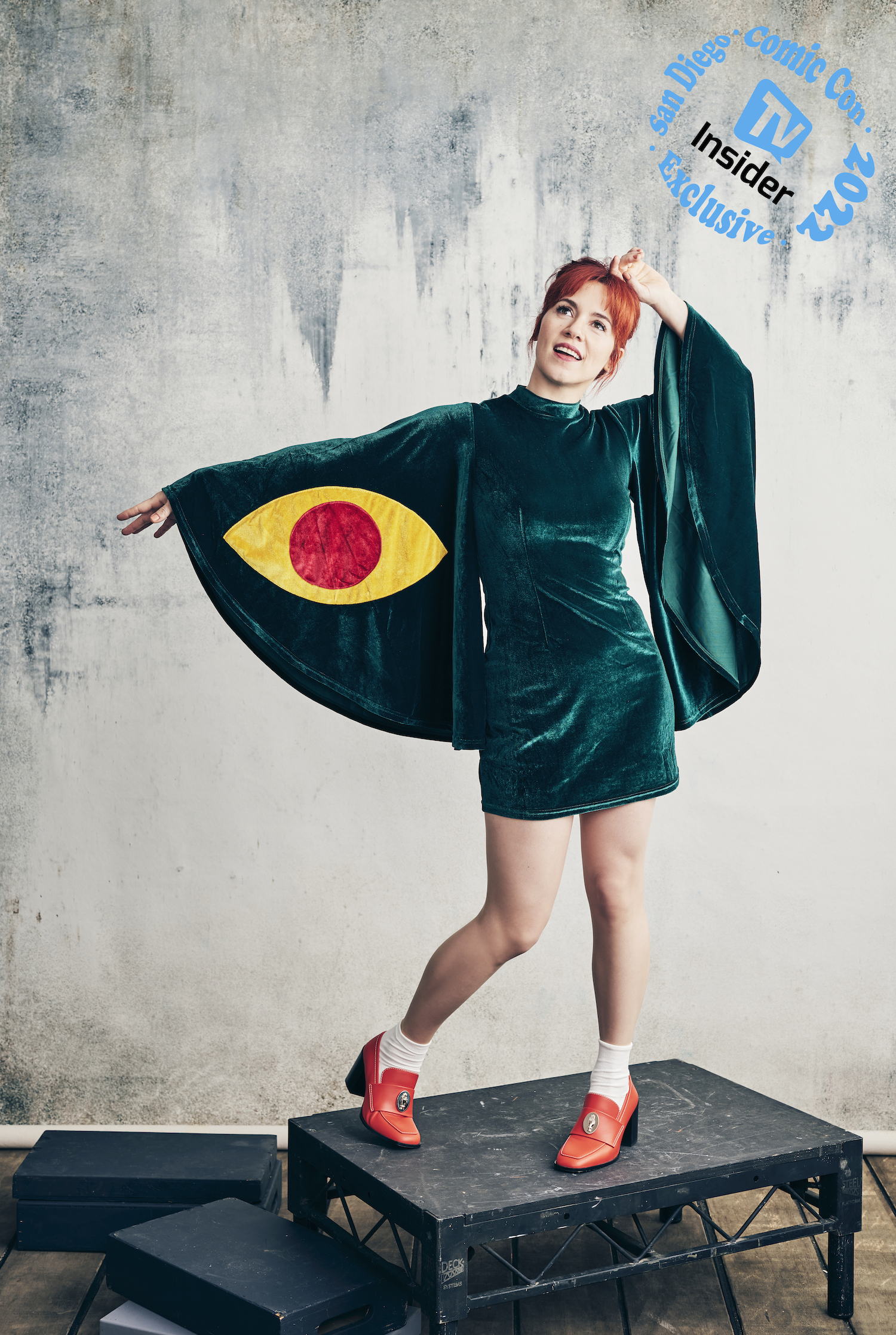 Resident Alien's Alice Wetterlund at TV Insider's SDCC portrait studio