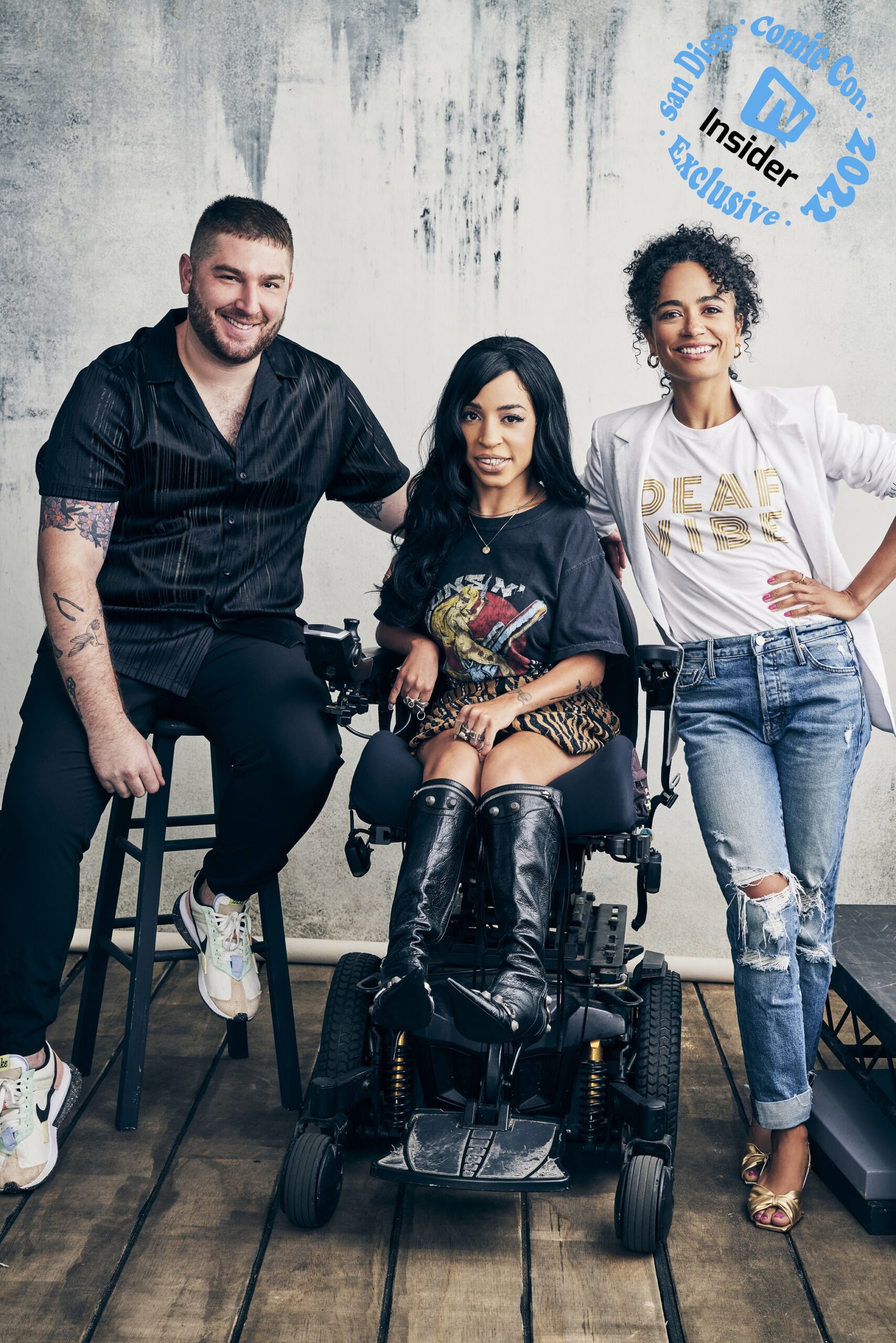 SDCC 2022 Inevitable Foundation - Josh Feldman, Jillian Mercado, and Lauren Ridloff