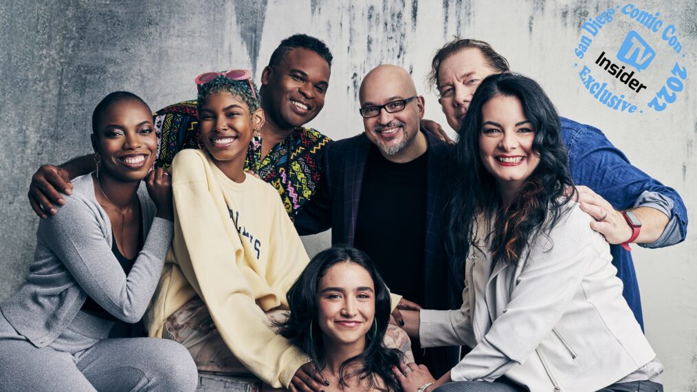 SDCC 2022 Marvel's Moon Girl and Devil Dinosaur cast - Sasheer Zamata, Diamond White, Rodney Clouden, Steve Loter, Fred Tatasciore, Pilar Flynn, and Libe Barer