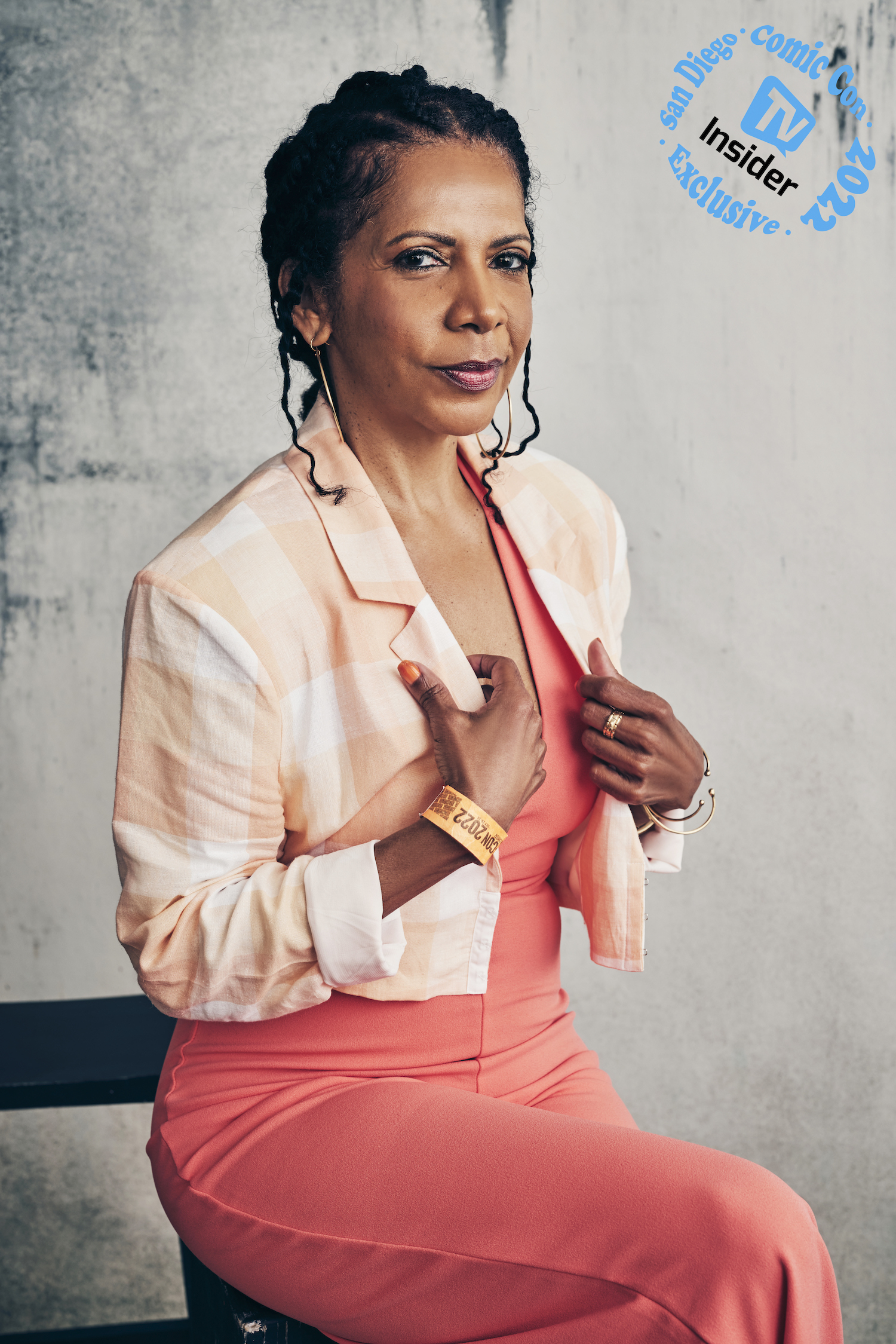 The Orville: New Horizons' Penny Johnson Jerald at TV Insider's SDCC portrait studio