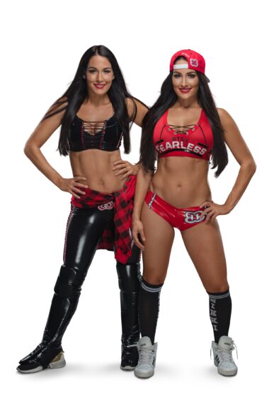 WWE Hall of Famers Nikki and Brie Bella