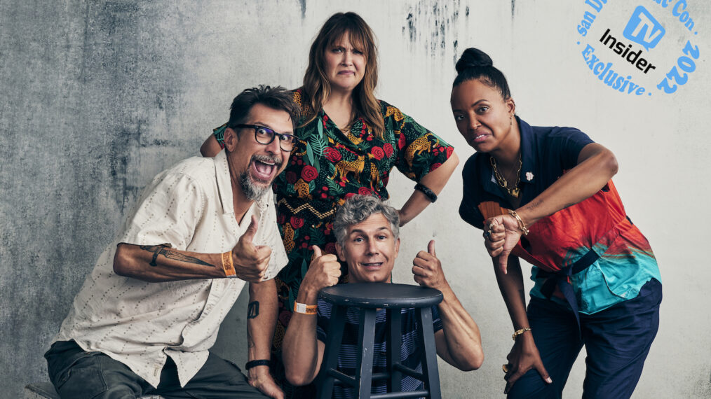 Lucky Yates, Amber Nash, Chris Parnell, and Aisha Tyler of Archer