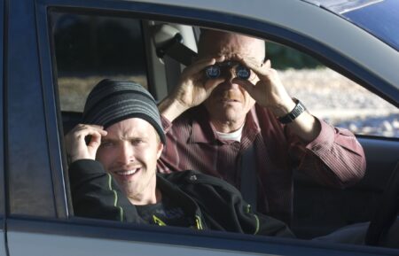 Aaron Paul and Bryan Cranston in Breaking Bad - Season 2