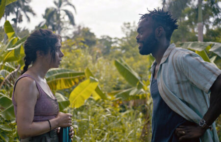 Cristin Milioti as Emma, William Jackson Harper as Noah in The Resort