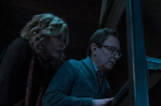 Christine Lahti as Sheryl Luria and Michael Emerson as Leland Townsend in Evil - 'The Demon of Algorithms'