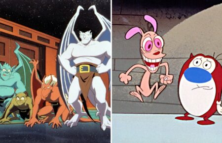 Disney Channel's Gargoyles (L) and Nickelodeon's The Ren & Stimpy Show (R)