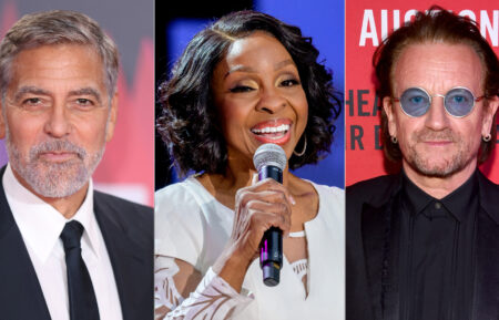 George Clooney, Gladys Knight, Bono