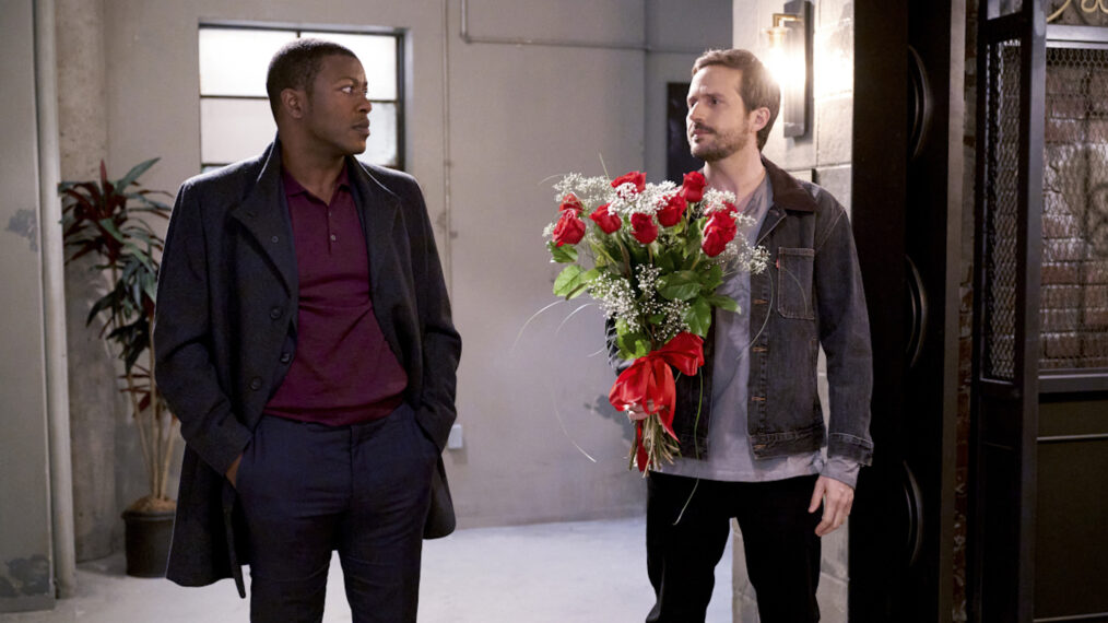 Edwin Hodge as Malcolm A. Kingsley and Michael Stahl-David as Dr. Caleb Tucker in Good Sam