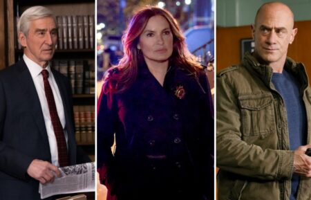 Sam Waterston in Law & Order, Mariska Hargitay in SVU, Christopher Meloni in Organized Crime