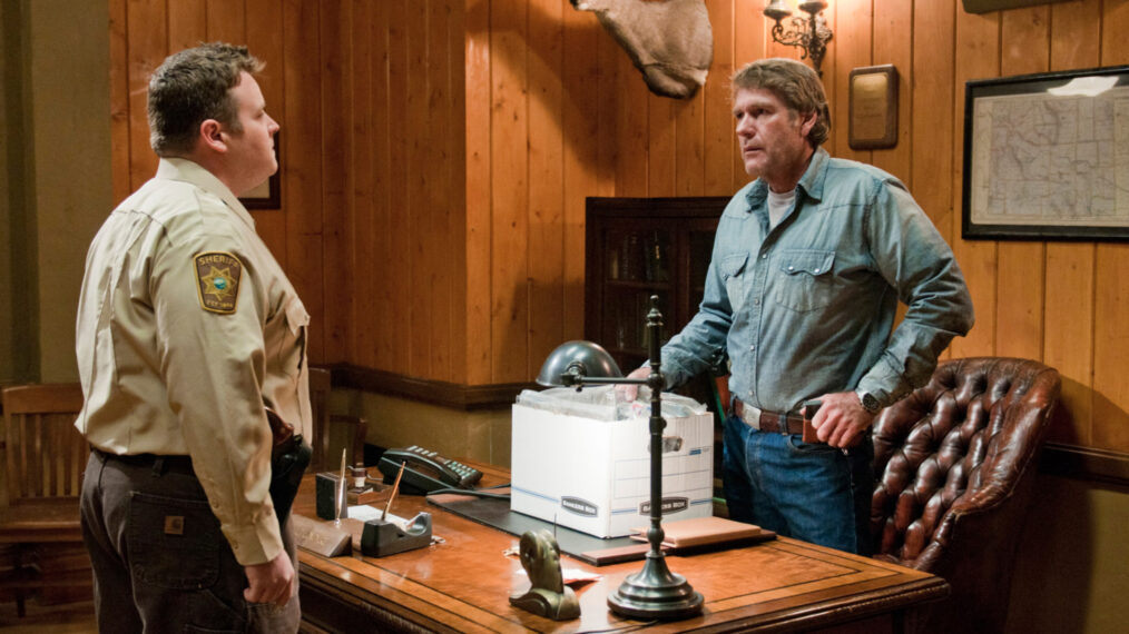 Adam Bartley and Robert Taylor in Longmire - Season 1, 'A Damn Shame'