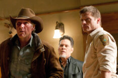 Robert Taylor, A. Martinez, and Bailey Chase in Longmire