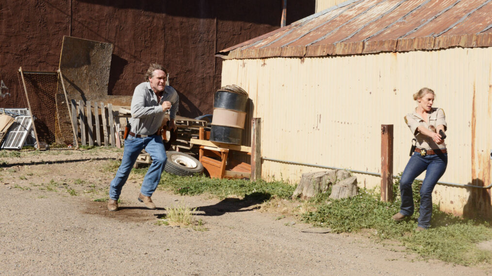 Robert Taylor and Katee Sackhoff in Longmire - 'Dogs, Horses and Indians'